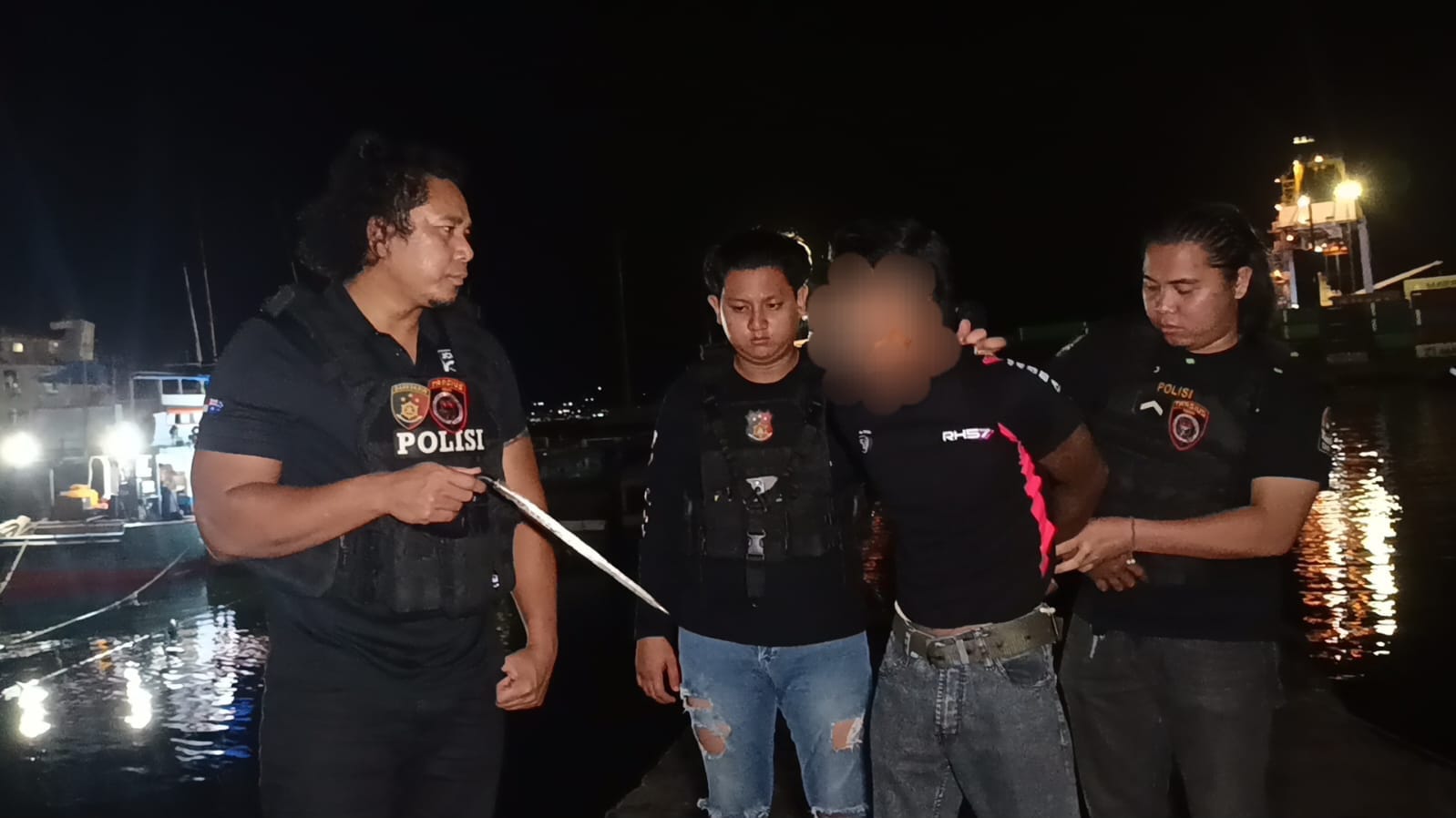 Hendak Kabur, Pria Pembawa Badik Diciduk Team Tarsius Bitung