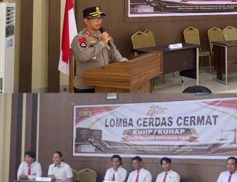 Kapolres Boltim Tantang Personel Kuasai Hukum, Lomba Cerdas Cermat KUHP-KUHAP Meriahkan HUT Bhayangkara ke-80