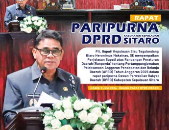APBD 2025 Sitaro Dipertanggungjawabkan, Heronimus Makainas Buka Catatan Pengelolaan Keuangan Daerah