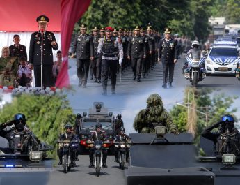 Parade Defile HUT Bhayangkara ke-80 Meriah, Polres Kotamobagu Tunjukkan Soliditas dan Profesionalisme