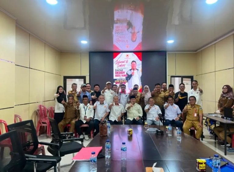 KONI Bolsel Bangkit, Deddy Abdul Hamid Dipilih Aklamasi Pimpin Era Baru Prestasi Olahraga