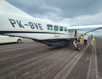 Kantor Otoritas Bandar Udara Wilayah VIII Manado Pastikan Penanganan Pesawat Susi Air RTB Berjalan Sesuai Prosedur