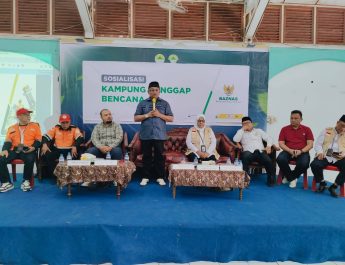 Camat Bunaken Heri Anwar Buka Sosialisasi KATANA di Pesantren Assalam Bailang, BAZNAS Sulut Dorong Kelurahan Tangguh Bencana