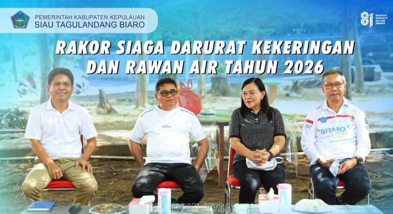 Sitaro Siaga Kekeringan, Plt. Bupati Heronimus Makainas Pimpin Rapat Koordinasi Darurat Air Bersih