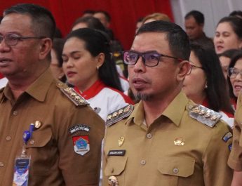 Srikandi Jaga Desa Sulut Dikukuhkan, Sirajudin Lasena Hadir Bersama Para Kepala Daerah