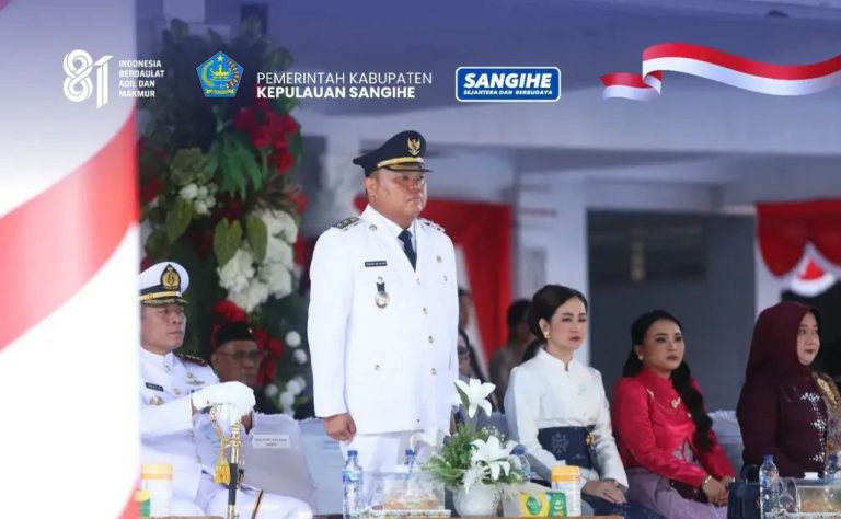 Senja di Gelora Santiago, Sangihe Tutup HUT ke-81 RI dengan Khidmat