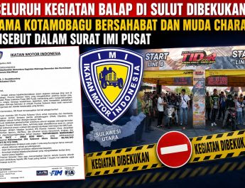 Seluruh Kegiatan Balap di Sulut Dibekukan, Nama Kotamobagu Bersahabat dan Muda Charaka Disebut dalam Surat IMI Pusat