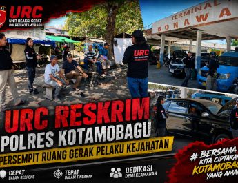 Jaga Kotamobagu Tetap Aman dan Kondusif, Kasat Reskrim Ahmad Waafi Bersama URC Gencarkan Patroli