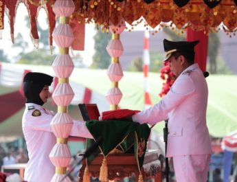 Merah Putih Berkibar di Kotamobagu, Weny Gaib Tegaskan Makna Kemerdekaan