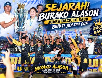 GILA! Burako Alason Tim Pertama Back to Back Juara Bupati Boltim Cup, Maya: Buah Kerja Keras Seluruh Elemen Tim