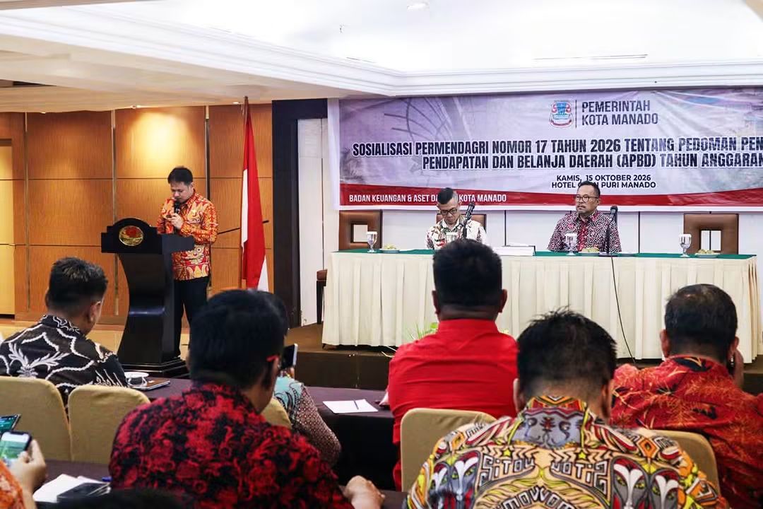 Richard Sualang Buka Sosialisasi Permendagri 17/2026, Pemkot Manado Matangkan APBD 2027