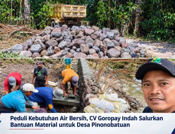 ‎Peduli Kebutuhan Air Bersih, CV Goropay Indah Salurkan Bantuan Material untuk Desa Pinonobatuan
