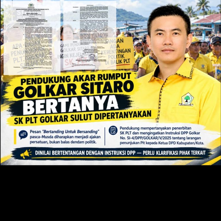 Tiga Ketua Golkar di-Plt, MEP Kangkangi JUKLAT dan Instruksi DPP Golkar